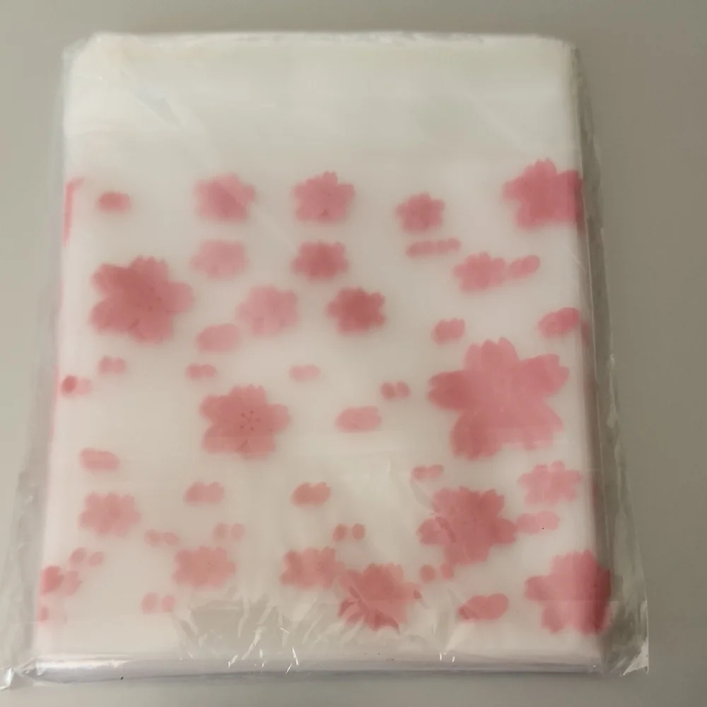 Pink Floral  CHERRY BLOSSOM STORAGE BAGS 100CT